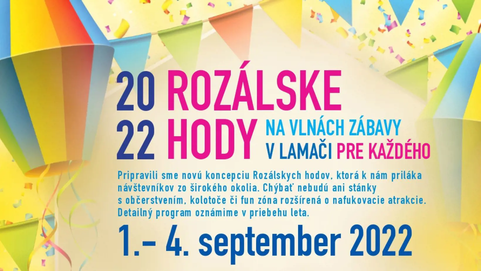 Pozývame vás na Rozálske hody