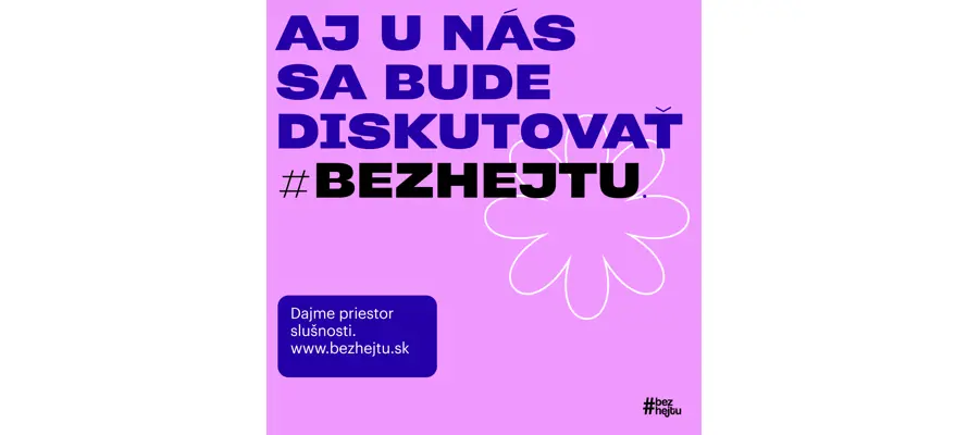 Diskusie na našich sociálnych sieťach sú bez hejtu