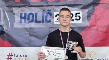 Sebastián Damian Meheš je vicemajstrom Slovenska v boxe