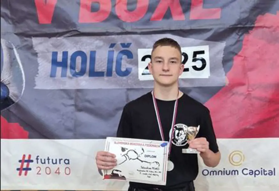 Sebastián Damian Meheš je vicemajstrom Slovenska v boxe